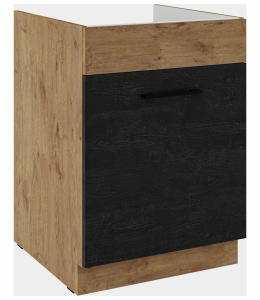 Zobrazit detail zboží: Kuchyňská skříňka Vega 60 ZL 1S dub lancelot/dark wood (dub lancelot/dark wood )