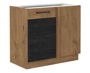 Zobrazit detail zboží: Kuchyňská skříňka Vega 105 ND 1F dub lancelot/dark wood (dub lancelot/dark wood )