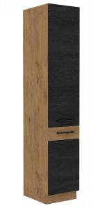 Zobrazit detail zboží: Kuchyňská skříňka Vega 40 DK 210 2F dub lancelot/dark wood (dub lancelot/dark wood )