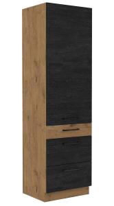 Zobrazit detail zboží: Kuchyňská skříňka Vega 60 DKS 210 3S1F dub lancelot/dark wood (dub lancelot/dark wood )