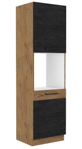 Zobrazit detail zboží: Kuchyňská skříňka Vega 60 DP 210 2F dub lancelot/dark wood (dub lancelot/dark wood )