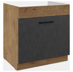 Zobrazit detail zboží: Kuchyňská skříňka Vega 80 ZL 1S dub lancelot/matera (dub lancelot/matera mat)