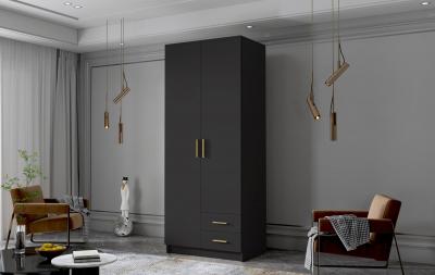 Zobrazit detail zboží: Skříň Arya I 80 - černá/zlaté úchytky ()