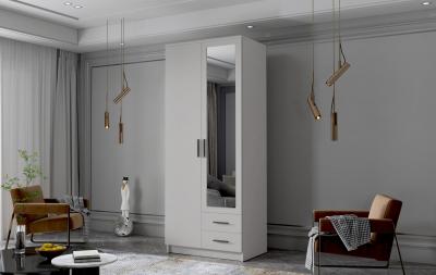 Zobrazit detail zboží: Skříň Arya II 80 - bílá/černé úchytky ()