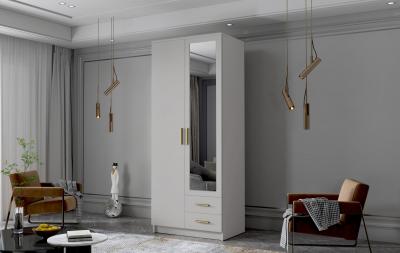 Zobrazit detail zboží: Skříň Arya II 80 - bílá/zlaté úchytky ()