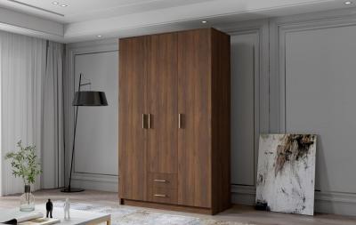 Zobrazit detail zboží: Skříň Arya I 120 - ořech/zlaté úchytky ()