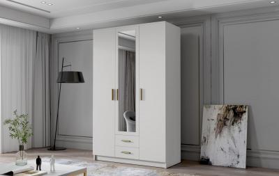 Zobrazit detail zboží: Skříň Arya II 120 - bílá/zlaté úchytky ()