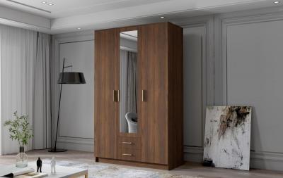 Zobrazit detail zboží: Skříň Arya II 120 - ořech/zlaté úchytky ()