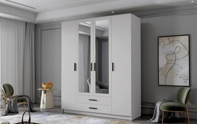 Zobrazit detail zboží: Skříň Arya II 160 - bílá/černé úchytky ()