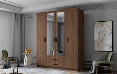 Zobrazit detail zboží: Skříň Arya II 160 - ořech/černé úchytky ()