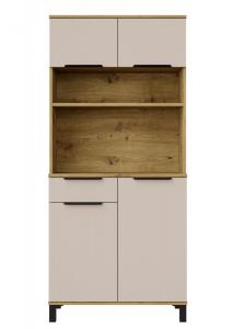 Zobrazit detail zboží: Kuchyňská skříňka Selva Bufet 80 dub artisan/kašmír (spodní skříňky)