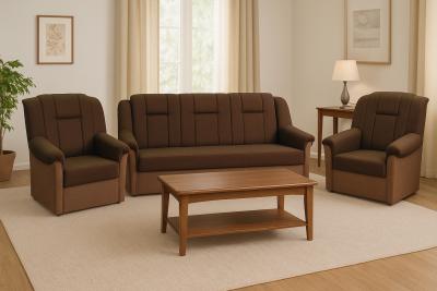 Zobrazit detail zboží: Sedací souprava Panda SO 3+1+1 - Sawana 16/25 hnědá ()