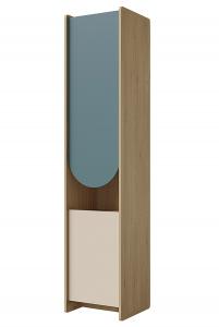 Zobrazit detail zboží: Skříň Leya R4P dub cremona/macadamia/mořská modrá (Leya)