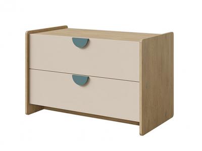 Zobrazit detail zboží: Skříňka Leya R11 dub cremona/macadamia/mořská modrá (Leya)