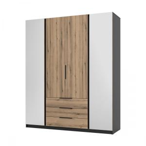 Zobrazit detail zboží: Skříň Keny II - černá/dub evoke ()