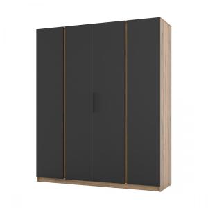 Zobrazit detail zboží: Skříň Keny VII - dub evoke/černá ()