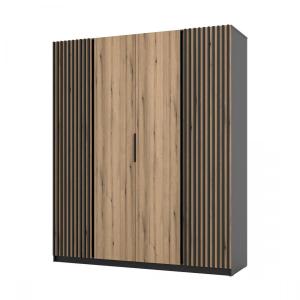 Zobrazit detail zboží: Skříň Keny IX - černá/dub evoke ()