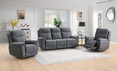 Zobrazit detail zboží: Polohovací sedací souprava Doncaster 3+1+1 014 šedá ()