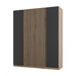 Zobrazit detail zboží: Skříň Keny XIII - dub evoke/černá ()