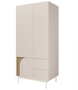 Zobrazit detail zboží: Skříň Carmina R1 macadamia/dub jarní (2D)