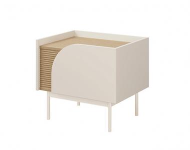 Zobrazit detail zboží: Noční stolek Carmina R13P macadamia/dub jarní (Noční stolky)