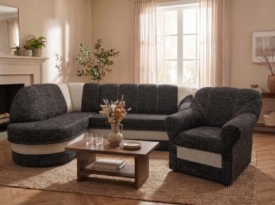 Zobrazit detail zboží: Sedací souprava + křeslo Sandra levá - Berlin 02/10 ()