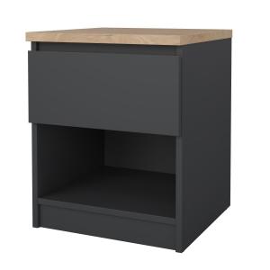 Zobrazit detail zboží: Noční stolek Simplicity 238 šedá/jacskon/hickory (Noční stolky)