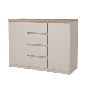 Zobrazit detail zboží: Komoda Simplicity 236 kašmír/jackson hickory ()