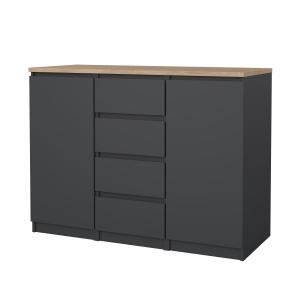 Zobrazit detail zboží: Komoda Simplicity 236 šedá/jackson hickory ()
