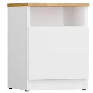 Zobrazit detail zboží: Noční stolek Galaxy bílá/dub artisan ()