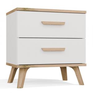 Zobrazit detail zboží: Noční stolek Odosa bílá/dub artisan ()