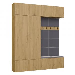 Zobrazit detail zboží: Předsíňová sestava Gaha IV 2SZ2W dub artisan ()
