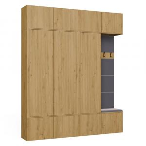 Zobrazit detail zboží: Předsíňová sestava Gaha IV 3SZ1W dub artisan ()