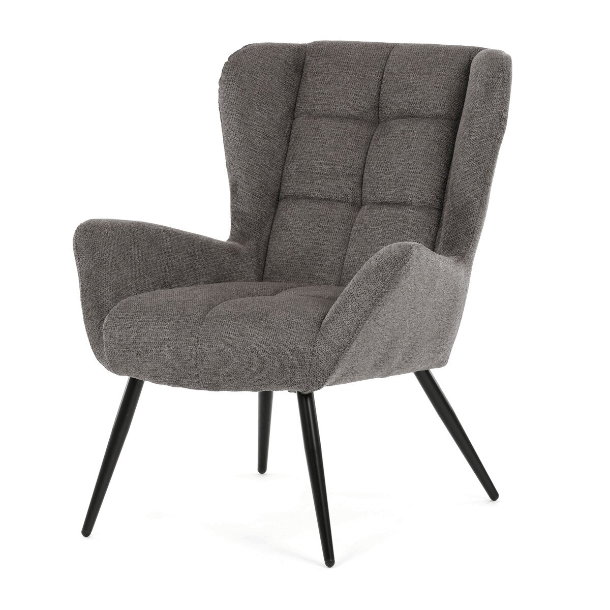 Zobrazit detail zboží: Křeslo ušák, šedá, látka, AK-H9206 GREY2 (Křesla a podnožky)