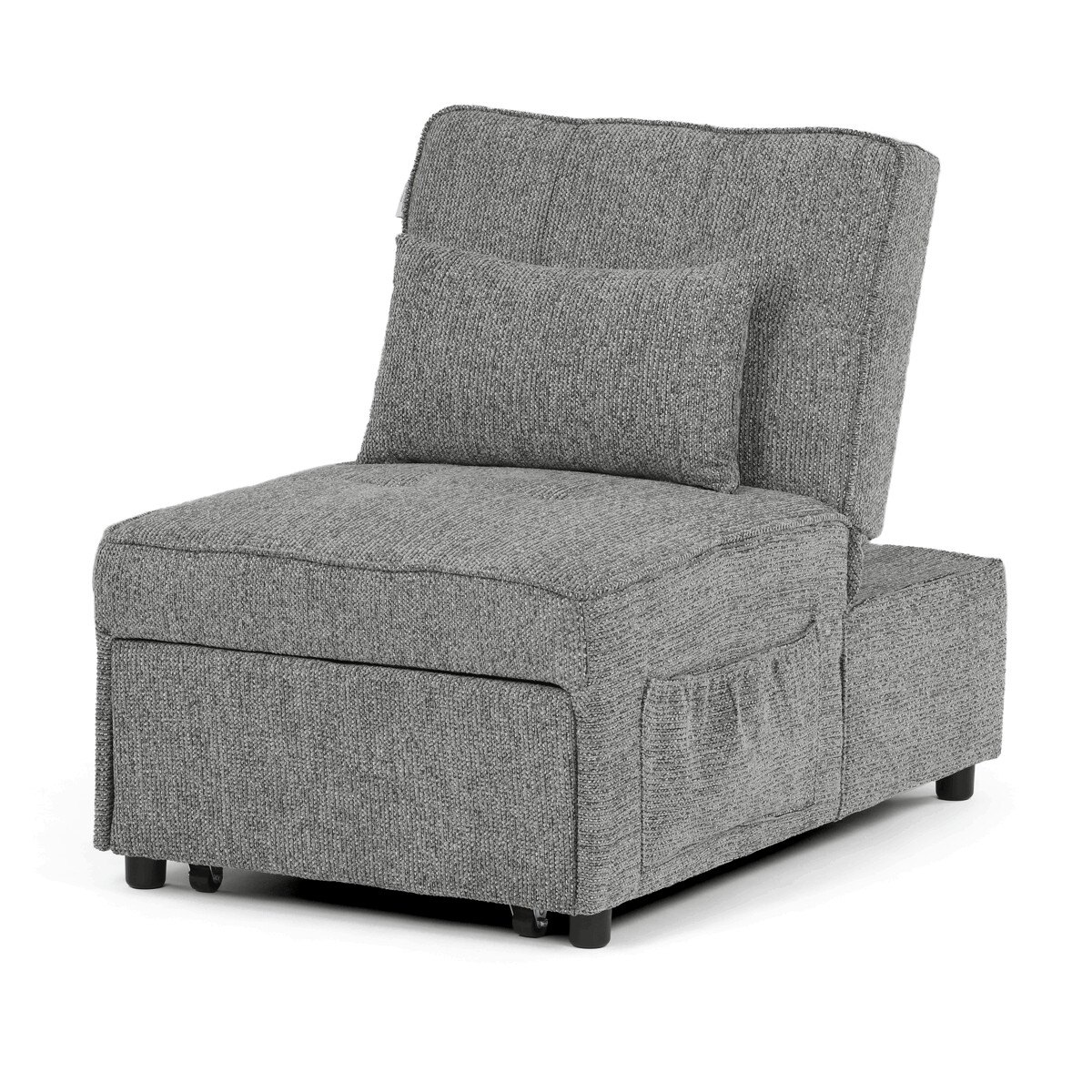 Zobrazit detail zboží: Rozkládací křeslo, šedá, látka, ASB-C3210 GREY2 (Křesla a podnožky)