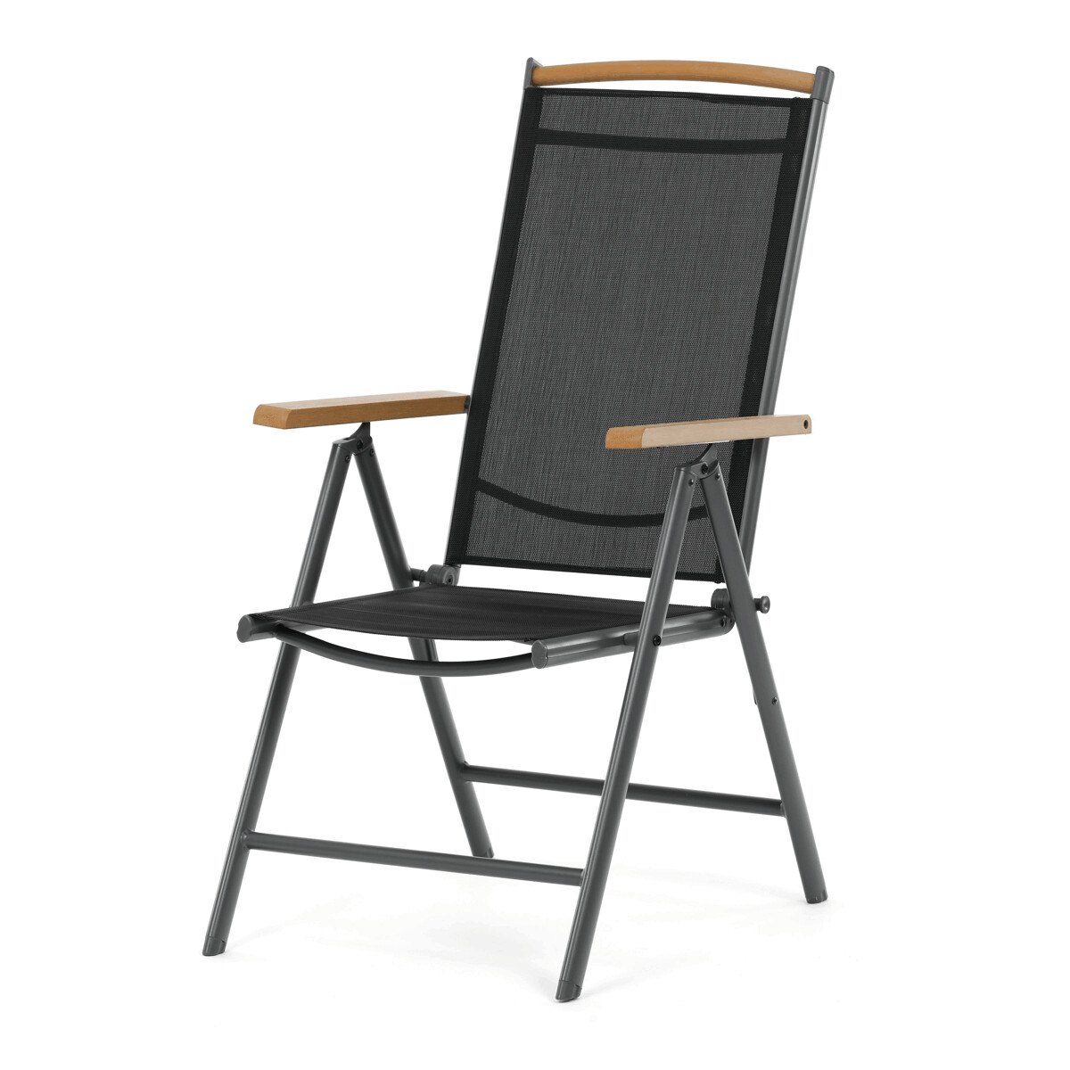 Zobrazit detail zboží: Zahradní židle, hliník, síťovina, šedá, AZC-W1408 GREY (Zahradní židle a křesla)