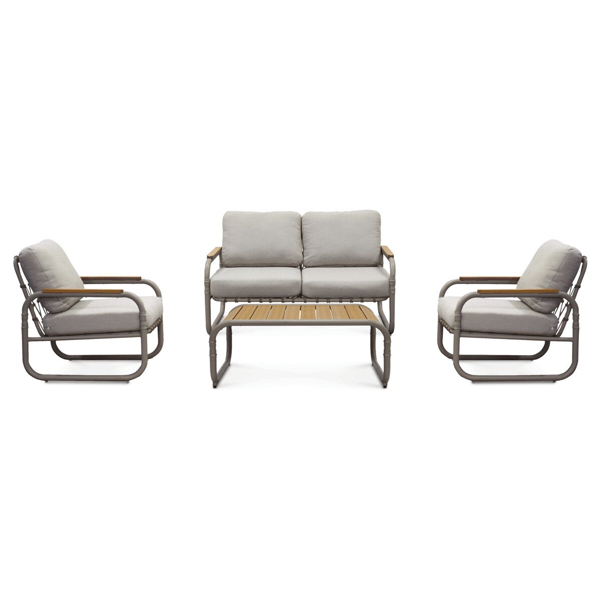 Zobrazit detail zboží: Zahradní sestava, kov, béžová, AZS-L1913 CRM (Zahradní relaxační sestavy)