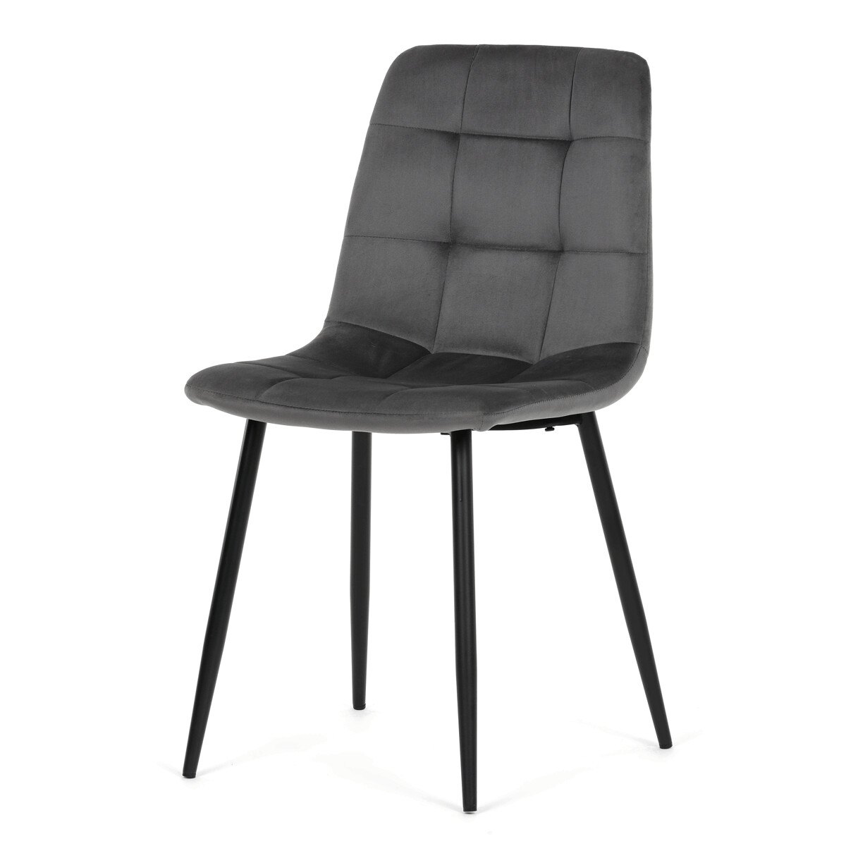 Zobrazit detail zboží: Jídelní židle, šedá, sametová látka, CT-V5081 GREY4 (Jídelní židle čalouněné)