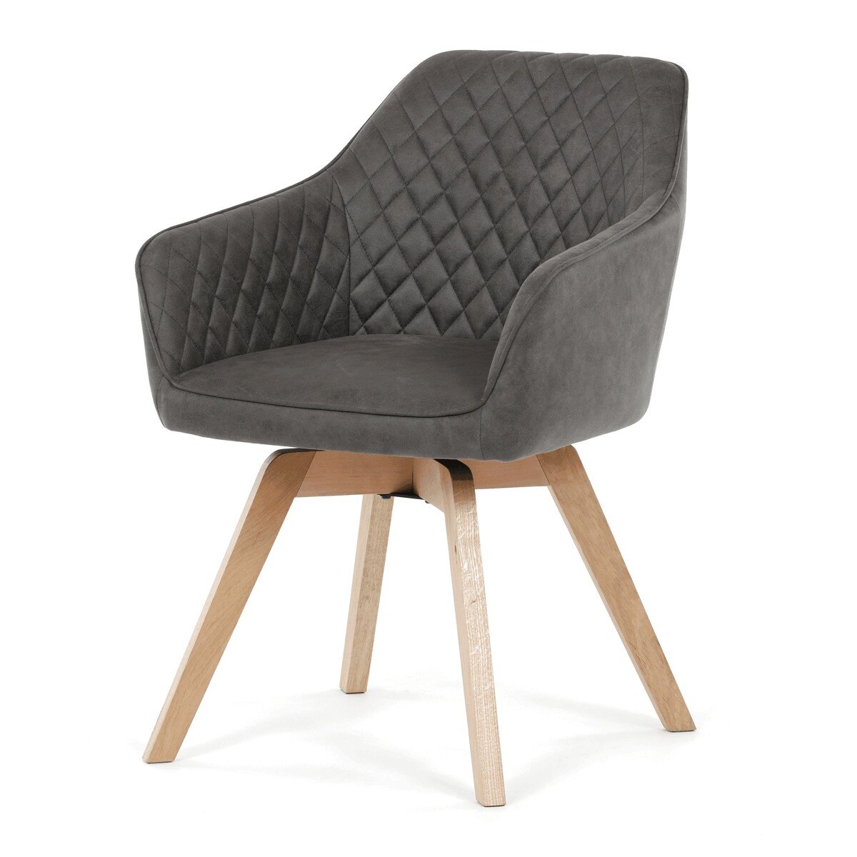 Zobrazit detail zboží: Jídelní židle otočná 180°, černá, látka vintage, DCH-435 BK3 (Jídelní židle čalouněné)