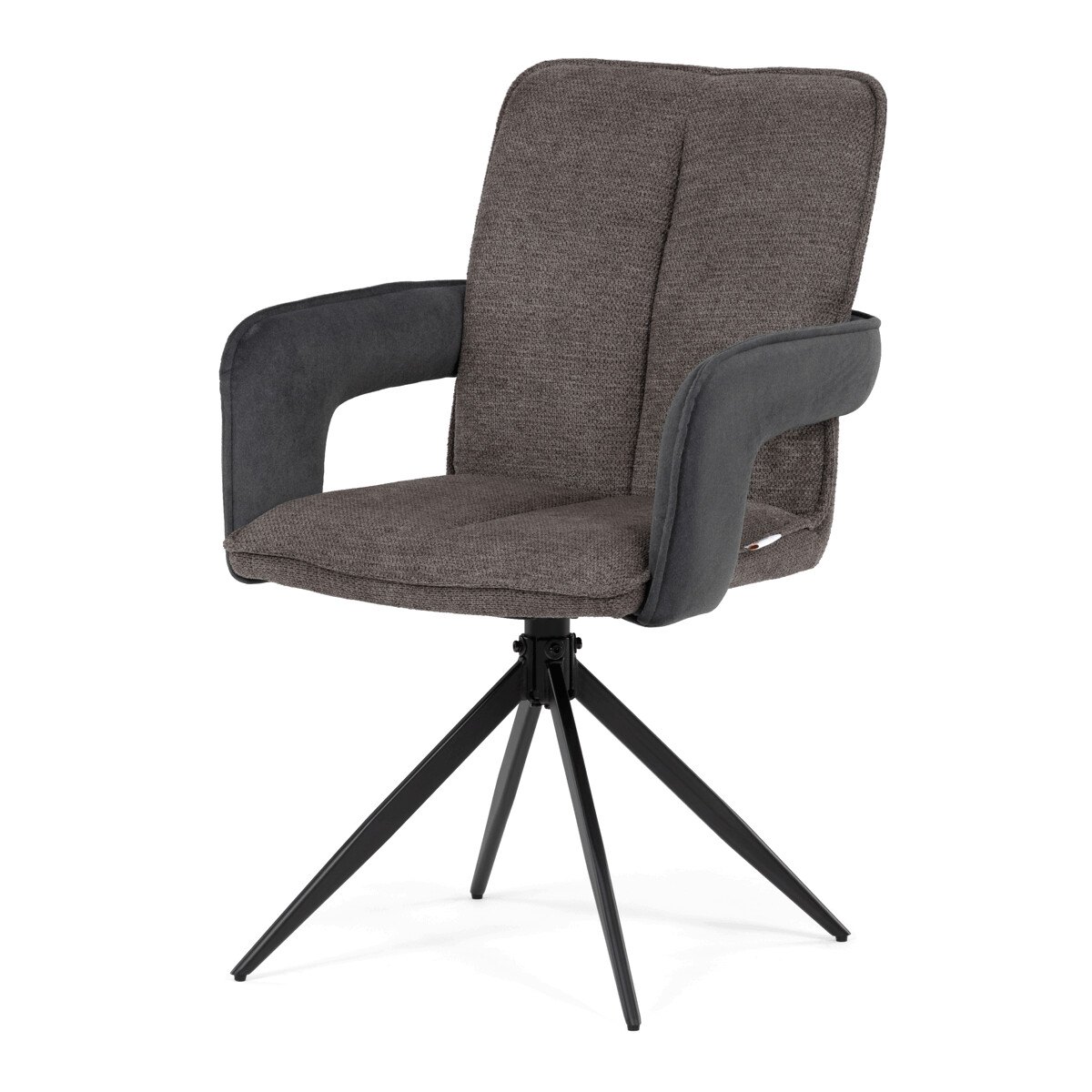 Zobrazit detail zboží: Jídelní židle otočná 180°, šedá, látka, DCH-F1146 GREY2 (Jídelní židle čalouněné)