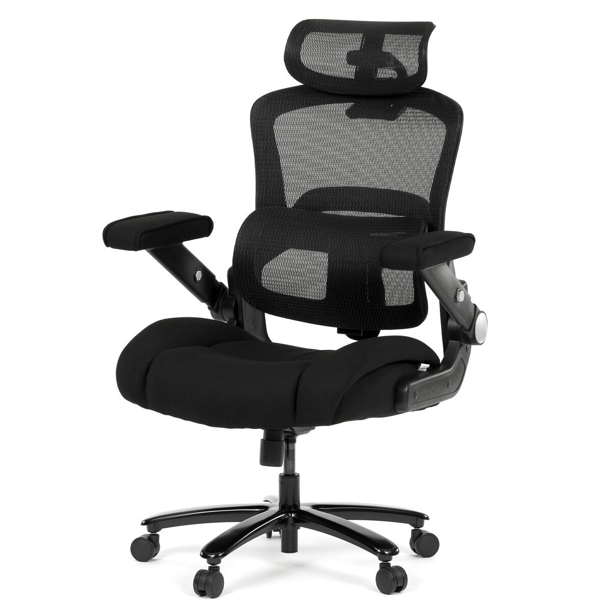 Zobrazit detail zboží: Kancelářská židle, houpací mechanismus, černá látka, KA-N1313 BK (Čalouněná kancelářská křesla)