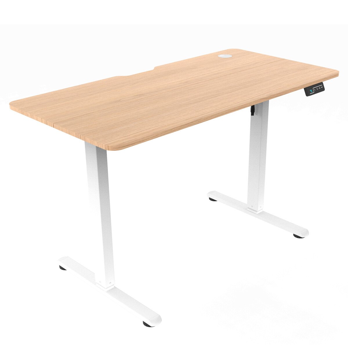 Zobrazit detail zboží: Ergonomický stůl s plynulou regulací výšky 120x60cm, melamin, dub, LT-H2210 OAK ()