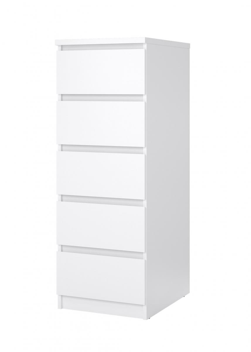 Komoda Simplicity 233 bílý lesk