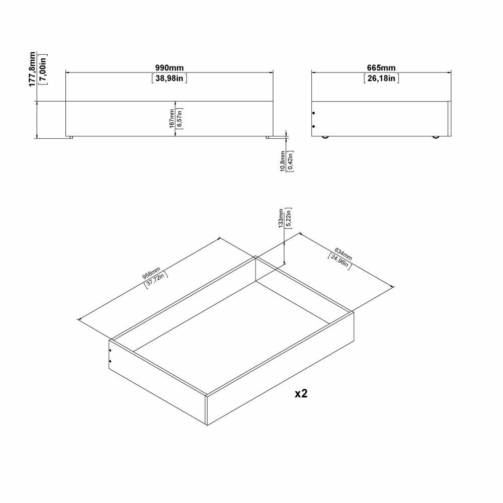 Úložný prostor Simplicity 108 černý MAT