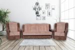 Zobrazit detail zboží: Sedací souprava Niagára 3F+1+1 hnědá (3+1+1)