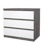 Zobrazit detail zboží: Komoda Simplicity 235 beton/bílý lesk (komody)