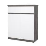 Zobrazit detail zboží: Komoda Simplicity 234 beton/bílý lesk (komody)