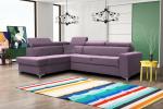 Zobrazit detail zboží: Sedací souprava Silk L fialová (levé)