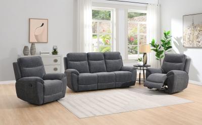 Zobrazit detail zboží: Polohovací sedací souprava Doncaster 3+1+1 023 tmavě šedá ()