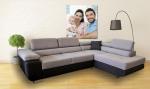 Zobrazit detail zboží: Sedací souprava Dolly P šedá světlý střed (pravé)